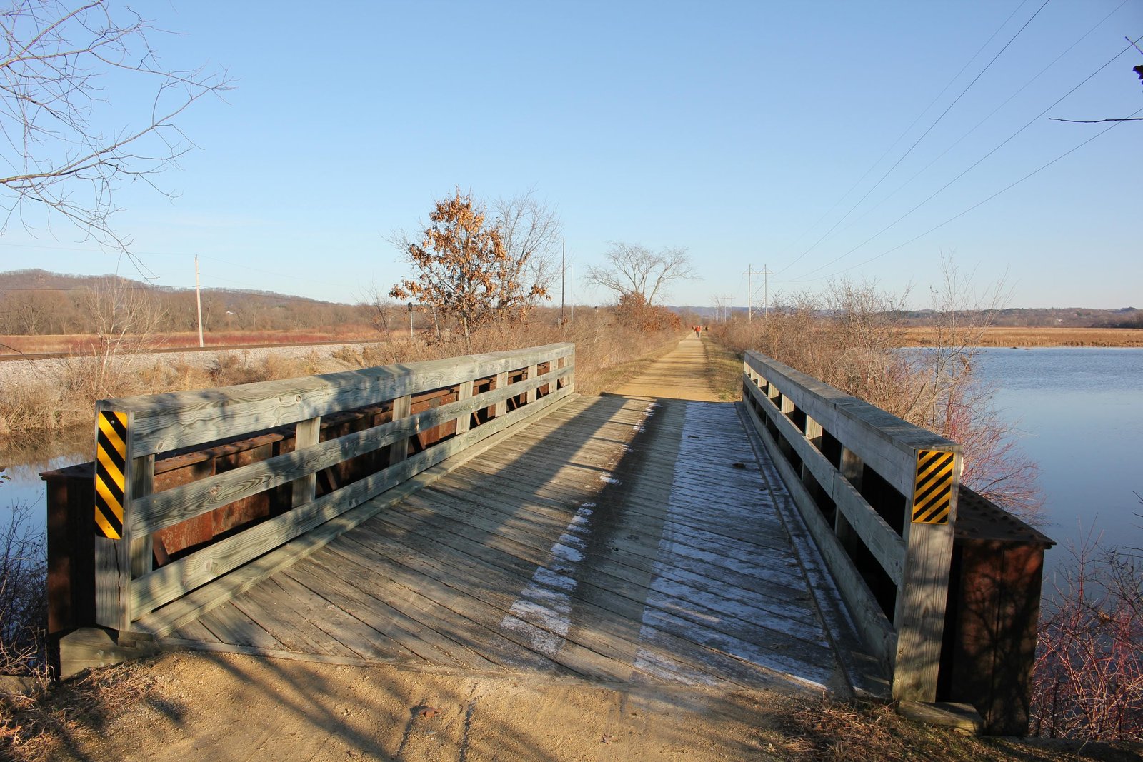 Looking east